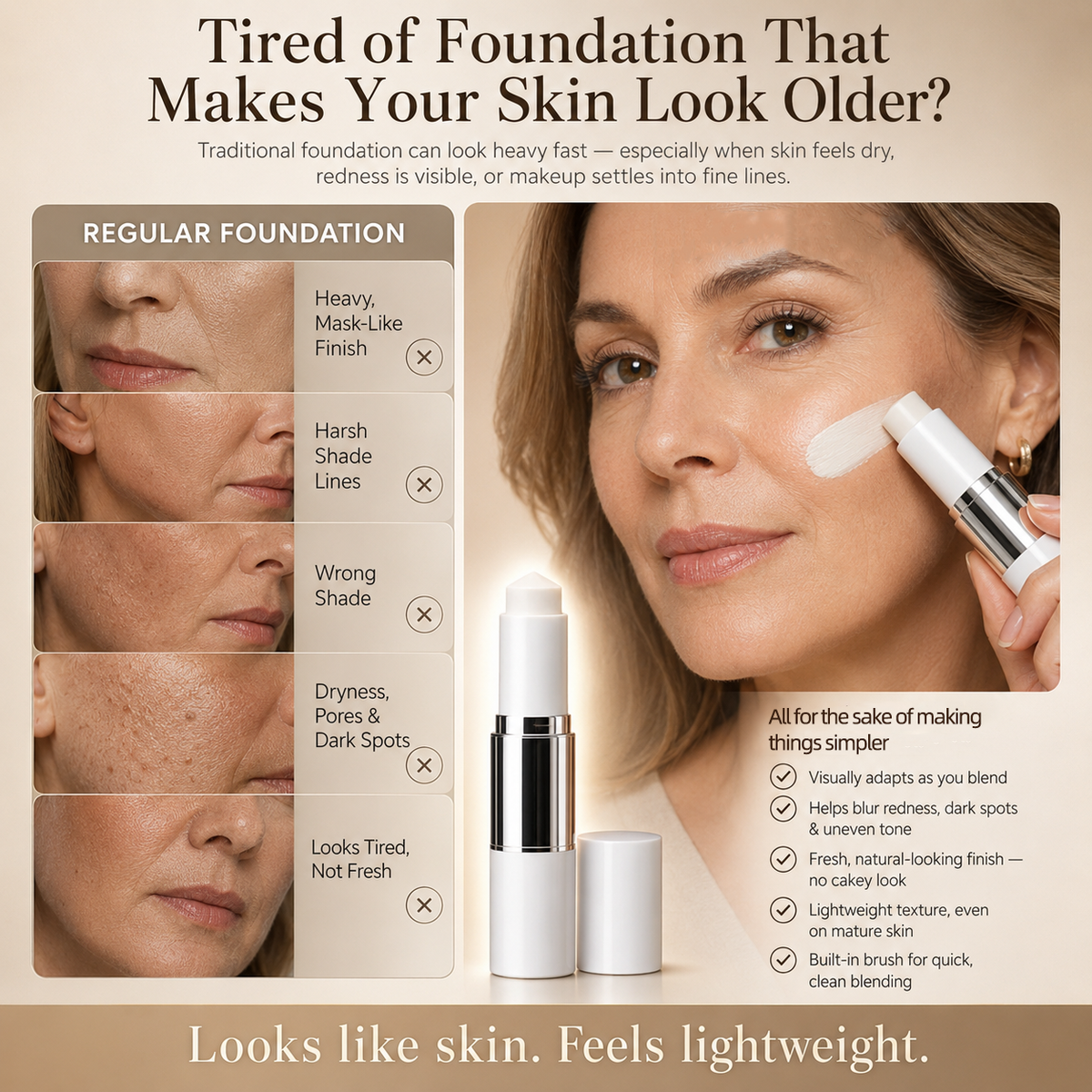 The Foundation Stick That Adapts to Your Skin Tone